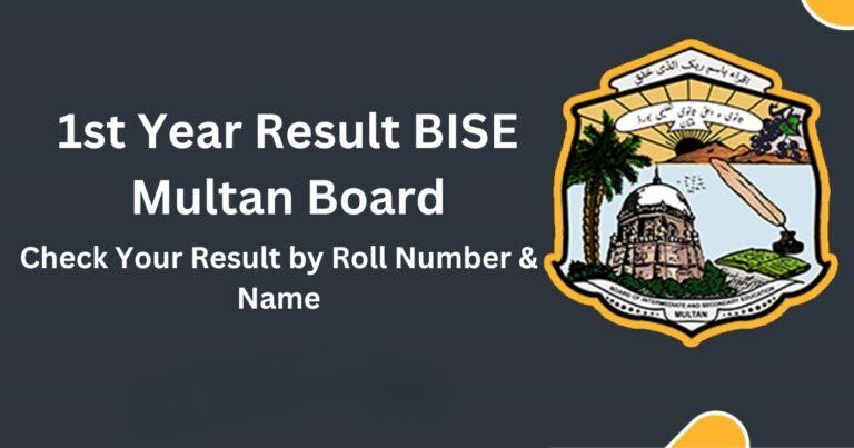 1st Year Result 2024 BISE Multan Board - 1