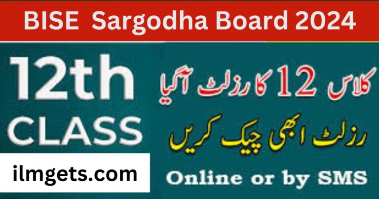 12th Class Result Date 2024 Sargodha Board